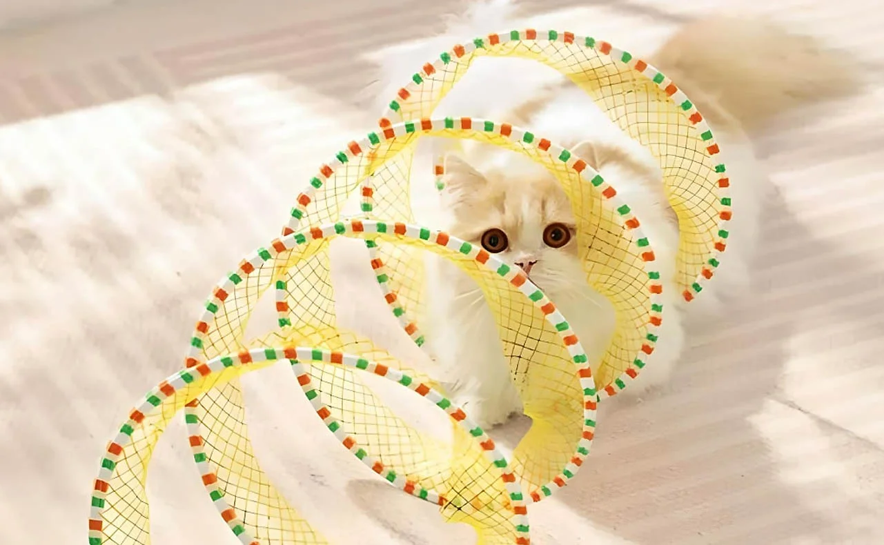 Interactive Hide and Seek Cat Tunnel