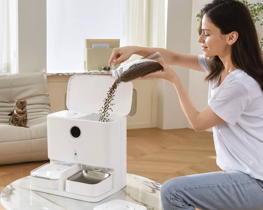 automatic pet bowl feeder